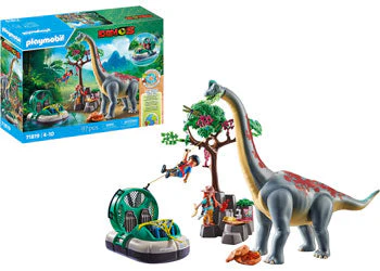 Playmobil - Brachiosaurus with Hovercraft - Image 2