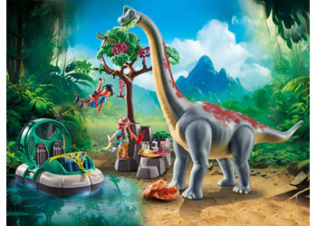Playmobil - Brachiosaurus with Hovercraft - Image 3