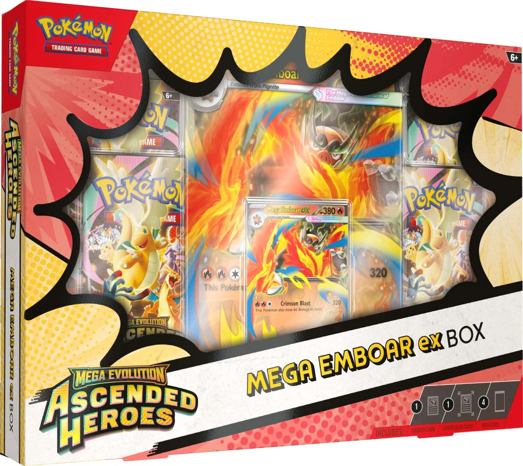 Pokemon TCG - Ascended Heroes Mega Ex Box - Mega Emboar Ex