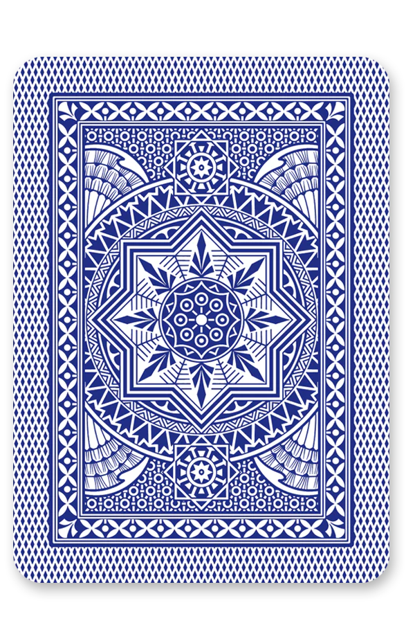 Poker 100% Plastic 4 Index Jumbo (Blue) - Image 4