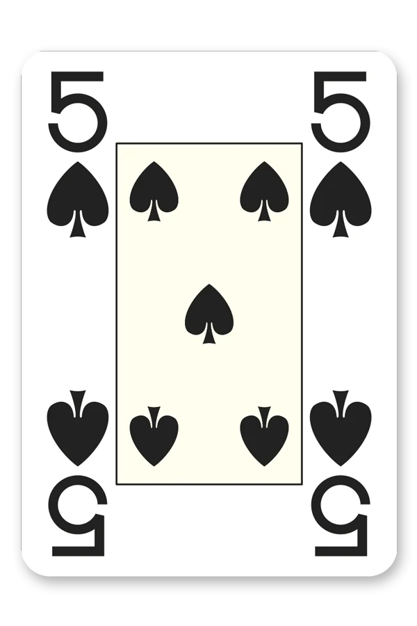 Poker 100% Plastic 4 Index Jumbo (Blue) - Image 5