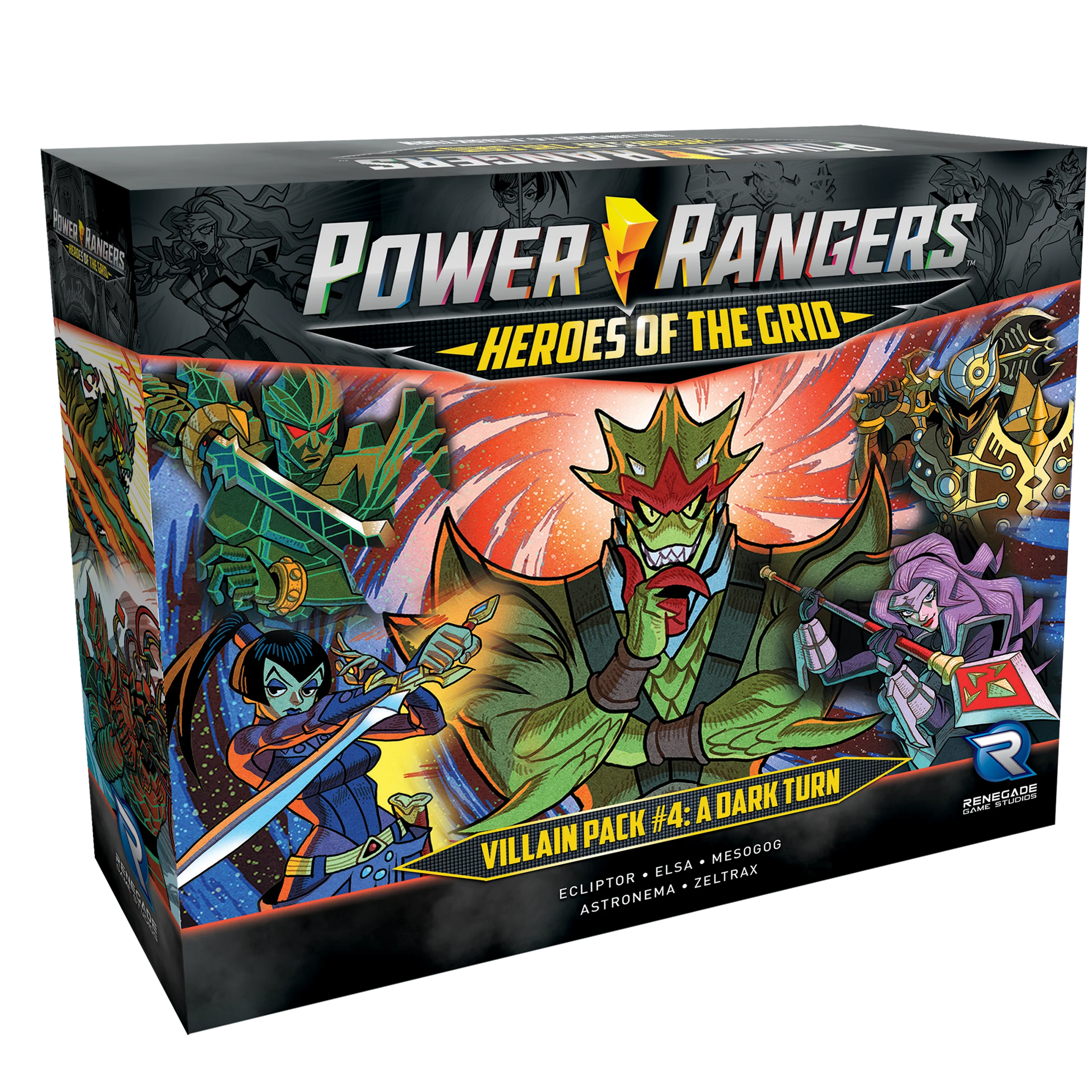 Power Rangers: Heroes of the Grid - Villain Pack #4: A Dark Turn - 2-5 Players Expansion Pack