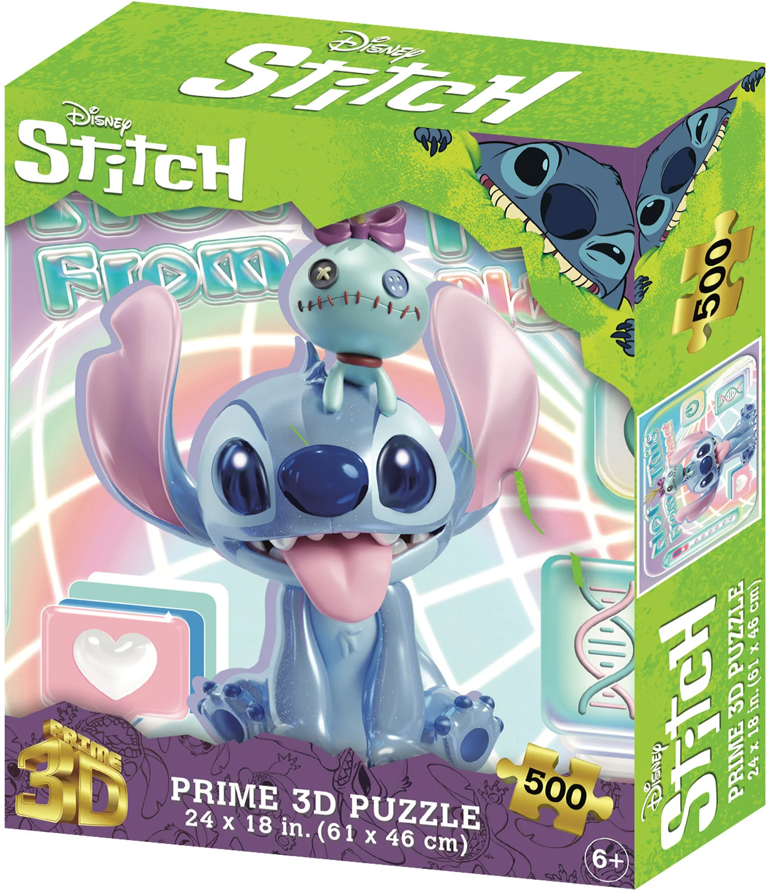 Prime 3D - Disney Stitch #3 - 500 piece Puzzle