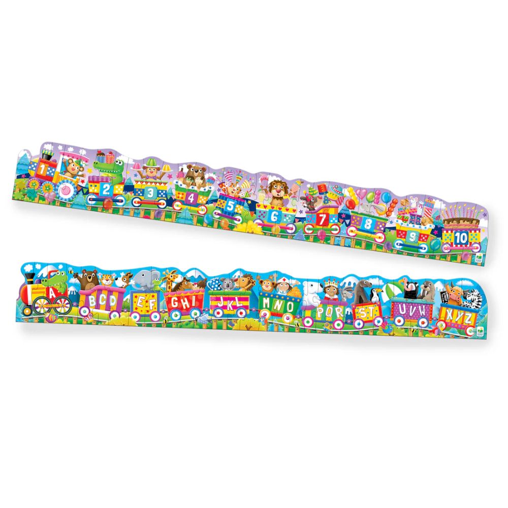 Puzzle Doubles - Giant ABC & 123 Train Floor Puzzles - Image 2