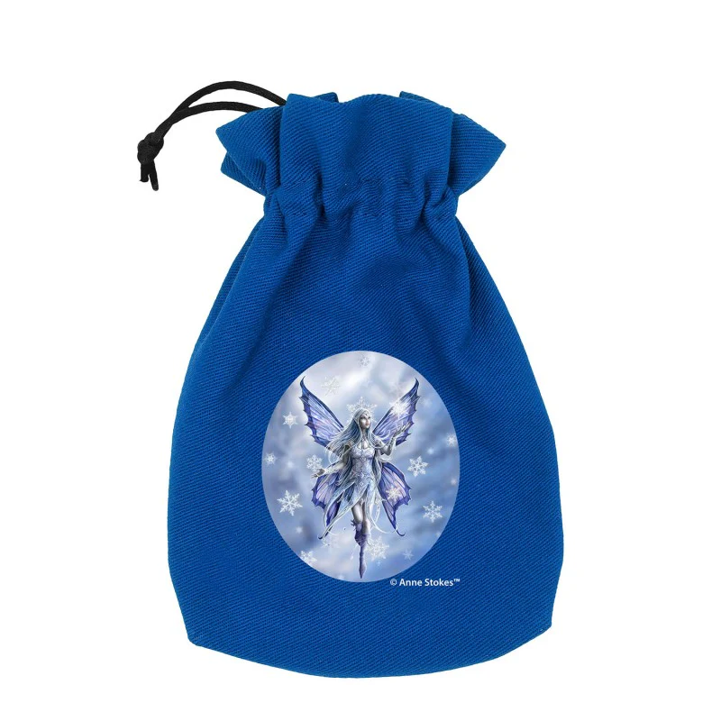 Q Workshop - Anne Stokes Dice Pouch - Snow Fairy