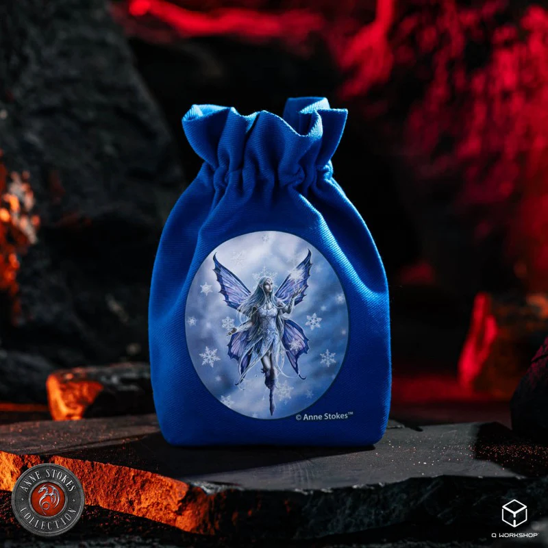 Q Workshop - Anne Stokes Dice Pouch - Snow Fairy - Image 3