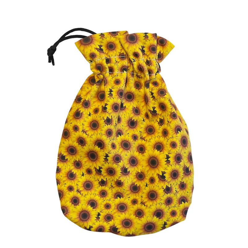 Q Workshop - Full Art Dice Pouch Standard Size - Sunflower
