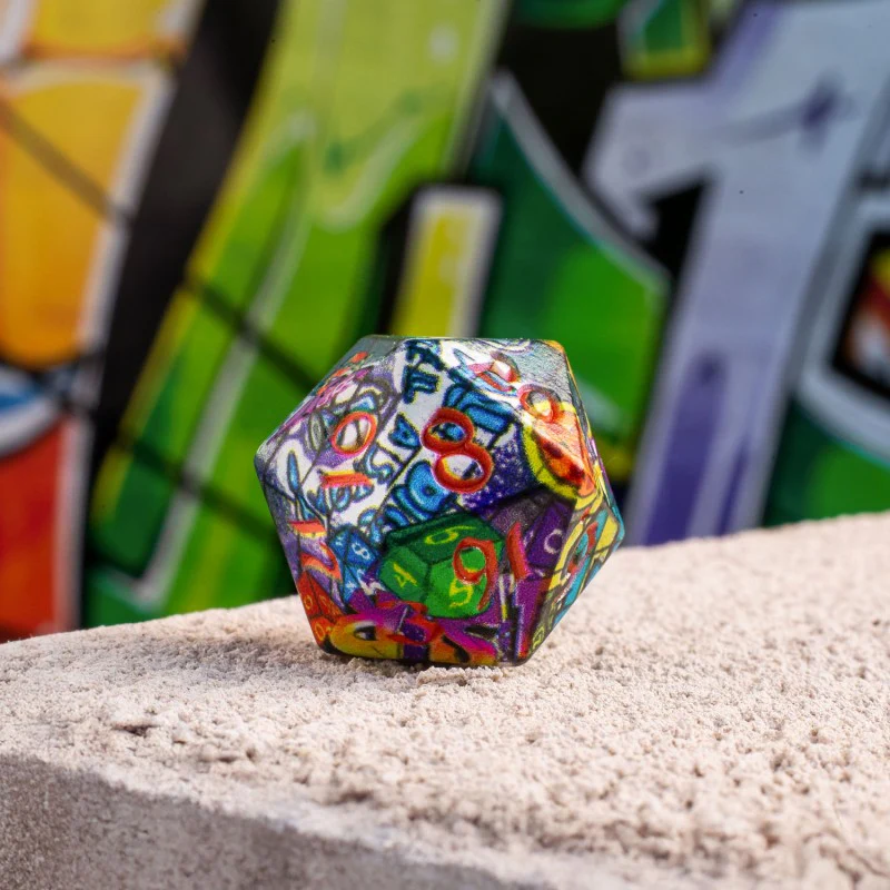 Q Workshop - Full Art RPG Dice Set - Grafitti - Image 6
