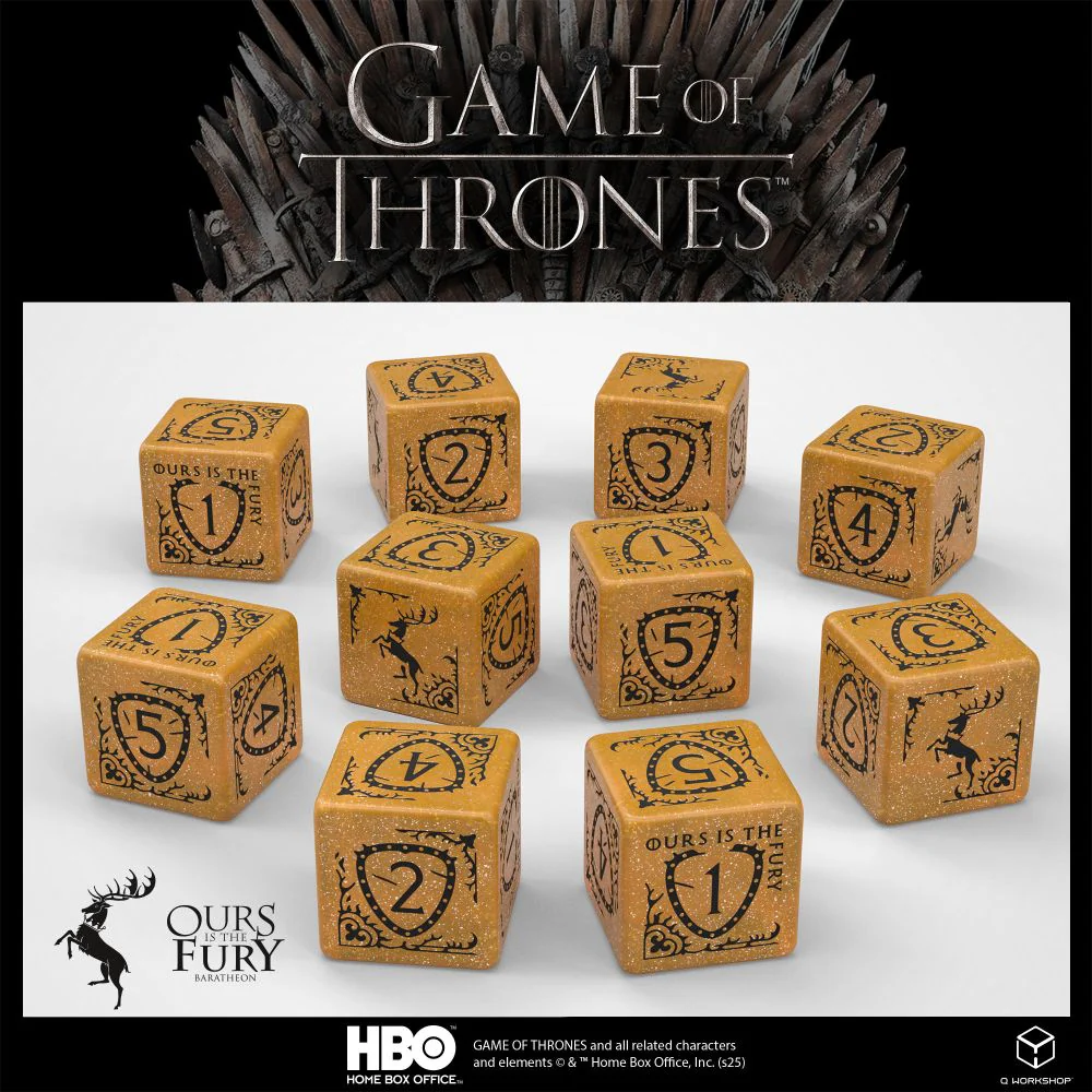 Q Workshop - Game of Thrones - Baratheon Dice Set 10 x D6