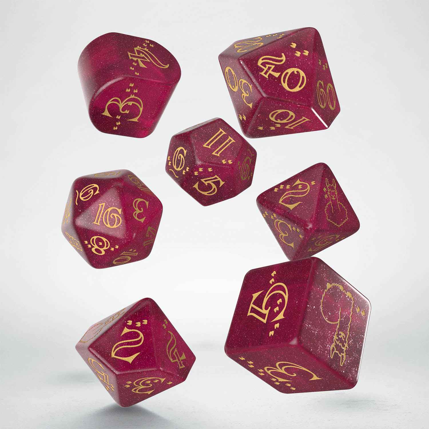 Q Workshop - Llama Dice Set - Puffy - Image 2