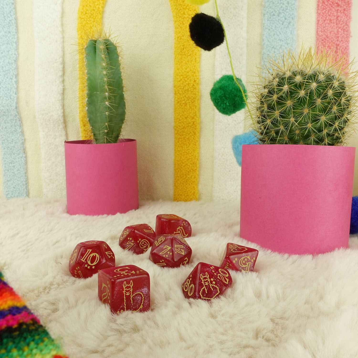 Q Workshop - Llama Dice Set - Puffy - Image 3