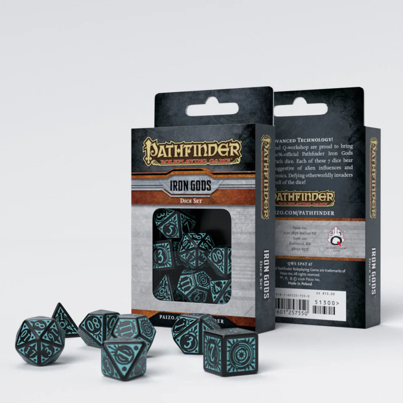 Q Workshop - Pathfinder Iron Gods RPG Dice Set