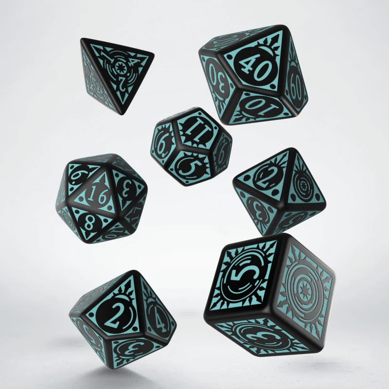 Q Workshop - Pathfinder Iron Gods RPG Dice Set - Image 2