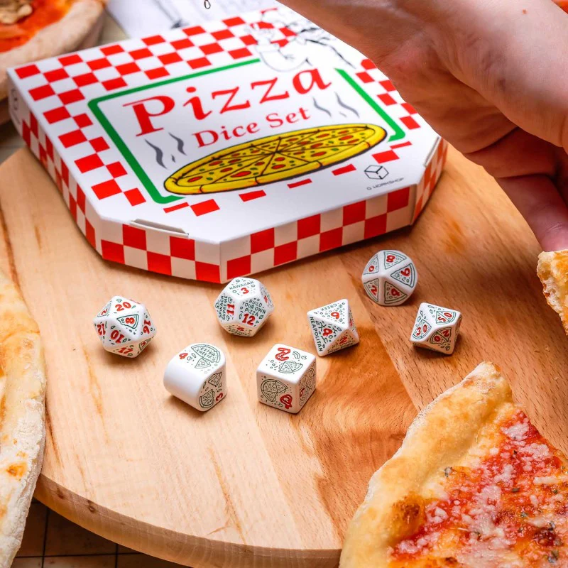 Q Workshop - Pizza - Pepperoni Dice Set 7 - Image 3