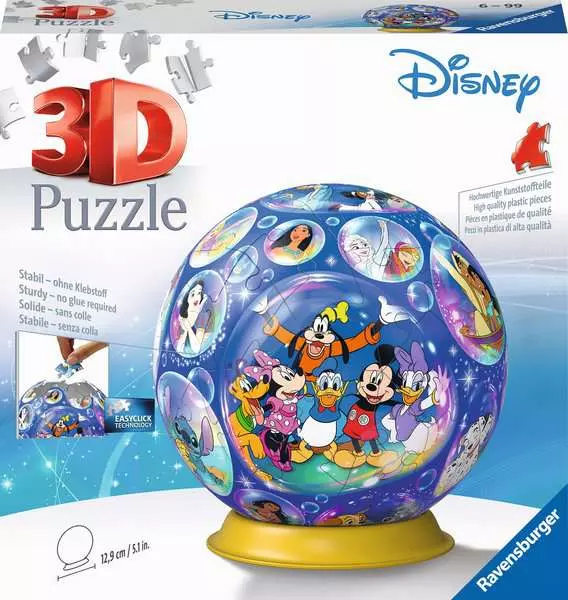 Ravensburger - 3D Puzzleball Disney Characters 72 Piece Jigsaw - Image 2