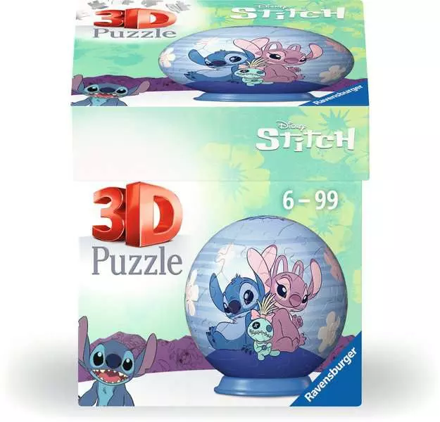 Ravensburger - 3D Stitch puzzle 54 Piece Puzzle - Disney Stitch, Angel and Scrump - Image 2