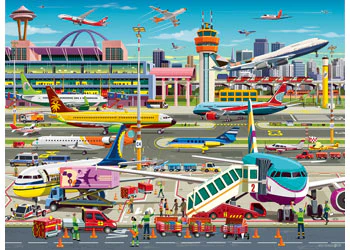 Ravensburger - Airport Central Puzzle 100 Pieces - Image 2