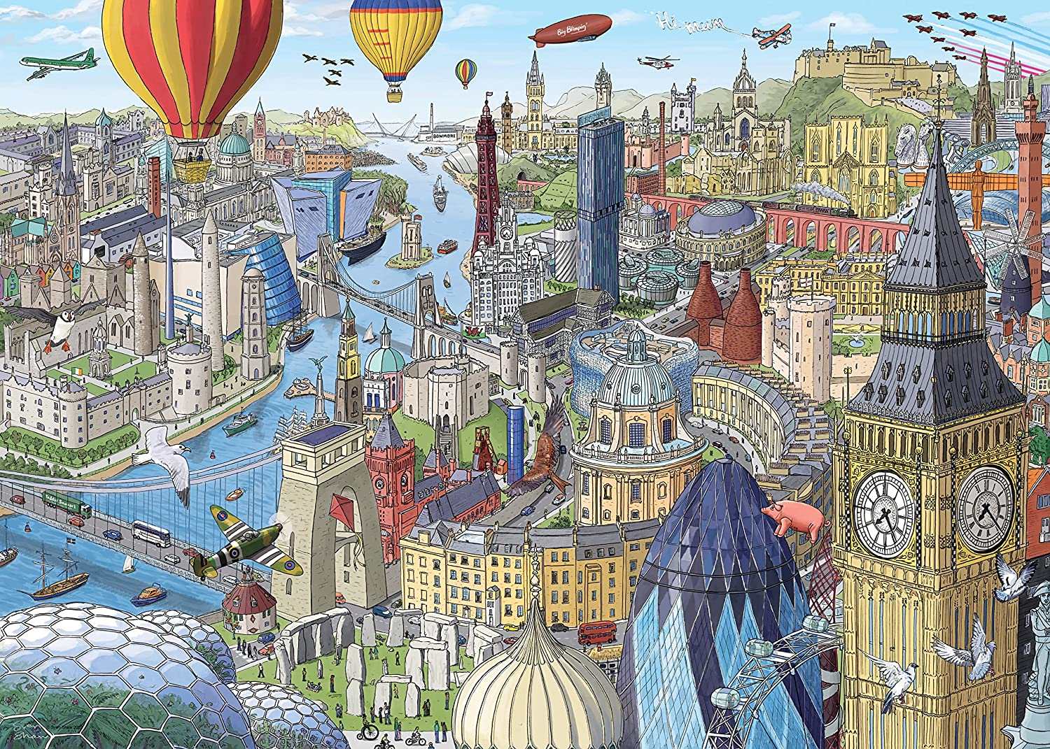 Ravensburger - Around the British Isles 1000 Piece Puzzle - Image 3