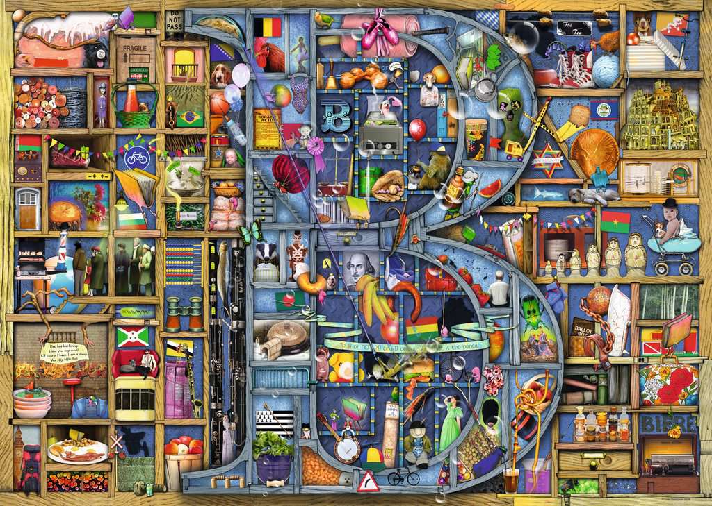Ravensburger - Awesome Alphabet B 1000 Piece Jigsaw (New Version) - Image 2