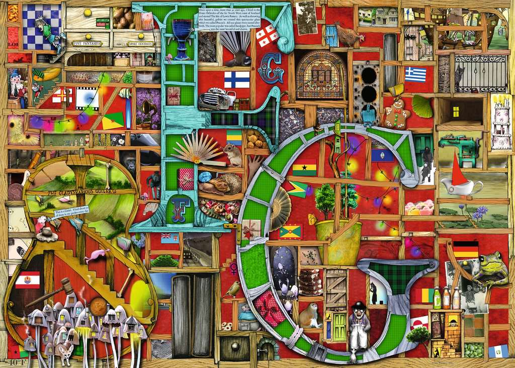 Ravensburger - Awesome Alphabet F&G - 1000 Piece Jigsaw - Image 2