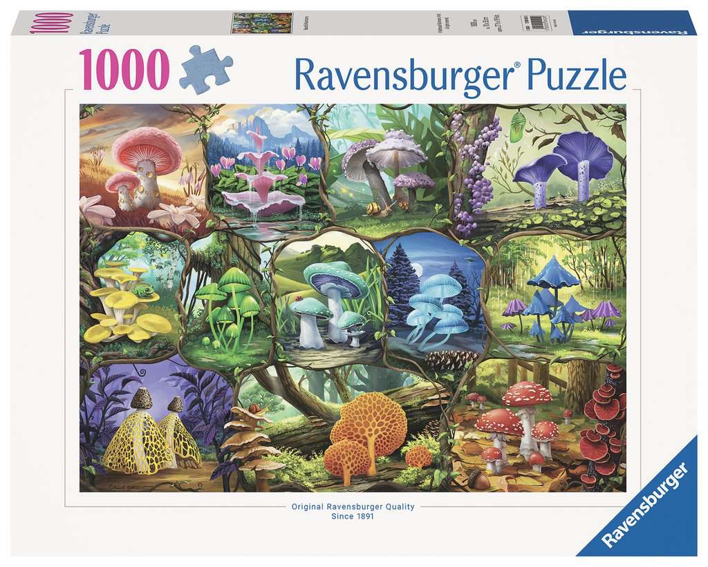Ravensburger - Beautiful Mushrooms 1000 Piece Jigsaw - New Edition