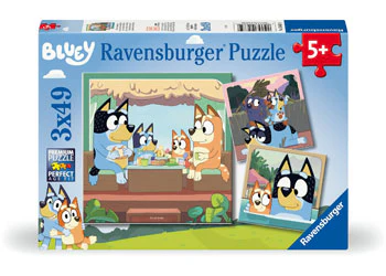 Ravensburger - Bluey's Adventures! Puzzle 3x49 Pieces