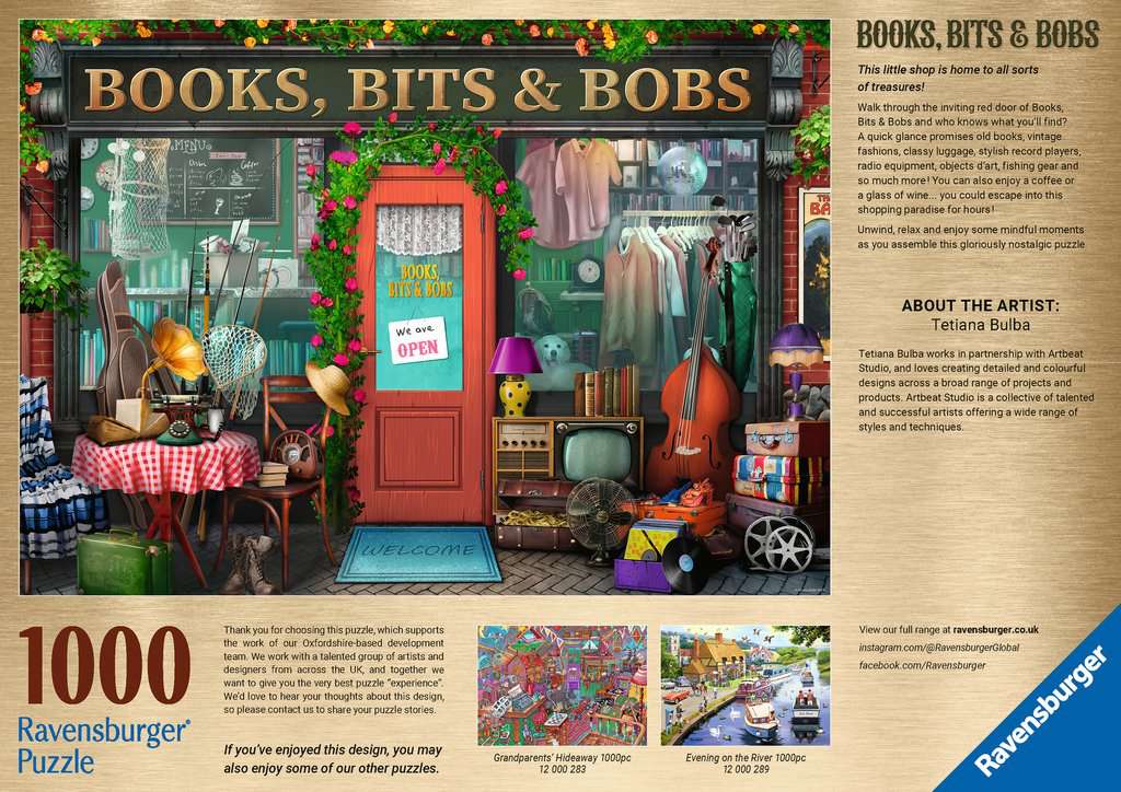 Ravensburger - Books Bits And Bobs 1000 Piece Jigsaw - New Version - Image 3