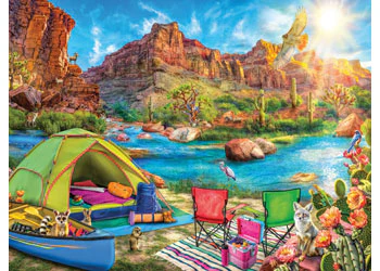 Ravensburger - Canyon Camping Puzzle 1500 Pieces - Image 2