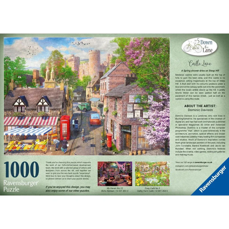 Ravensburger - Castle Lane - 1000 Piece Jigsaw New Version - Image 2