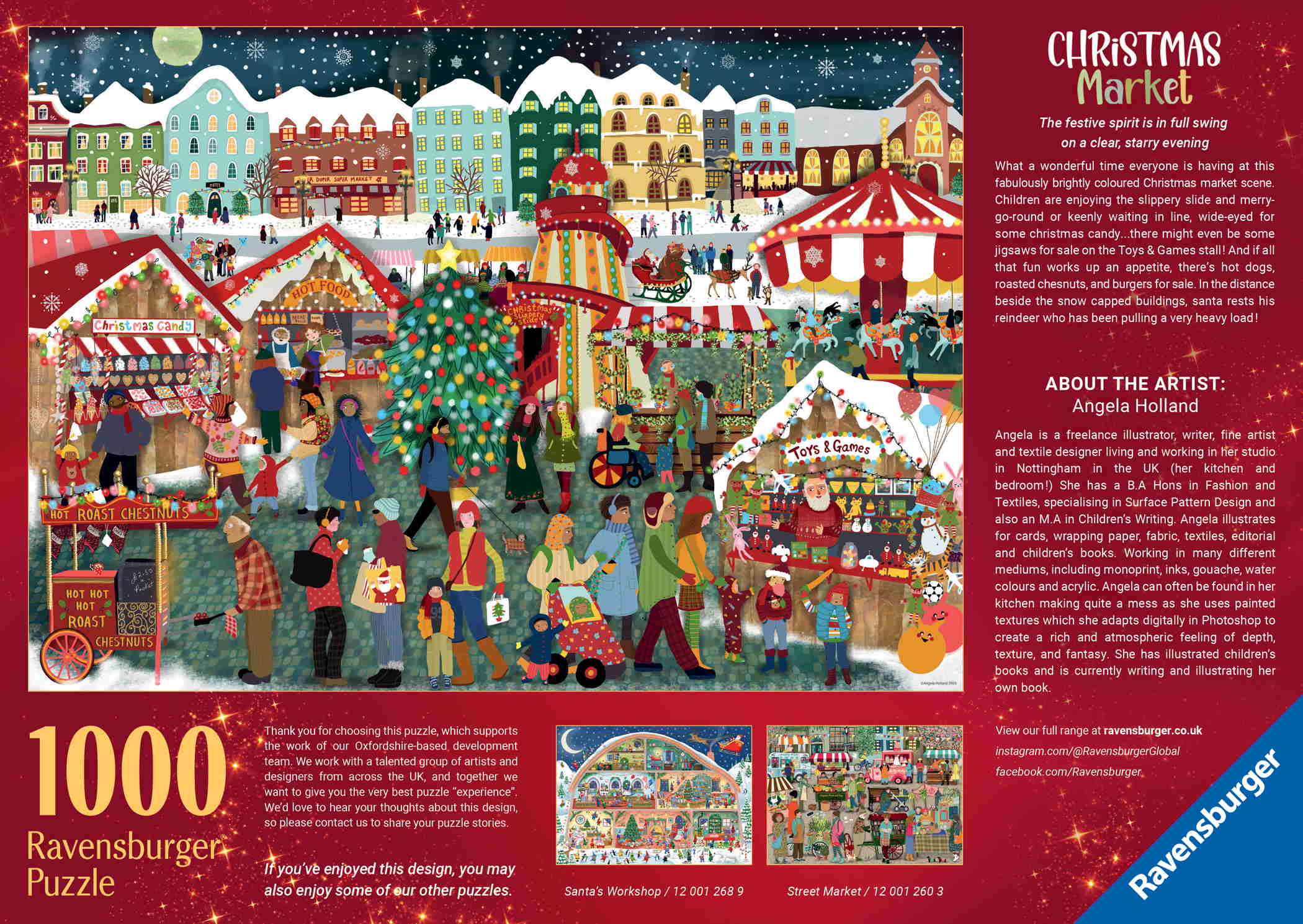 Ravensburger - Christmas Market 1000 Piece Puzzle - Image 2