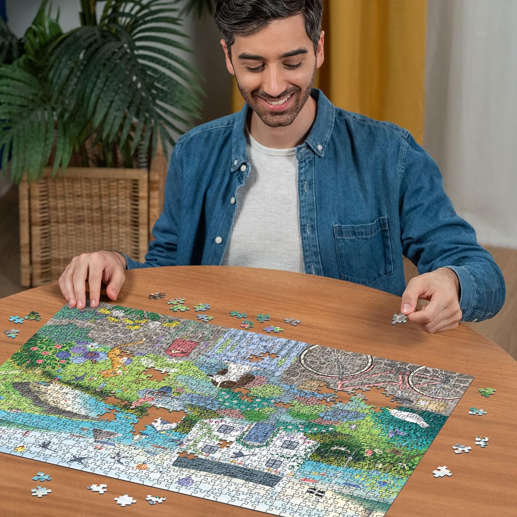 Ravensburger - Coastal Cottage 1000 Piece Puzzle - Image 3