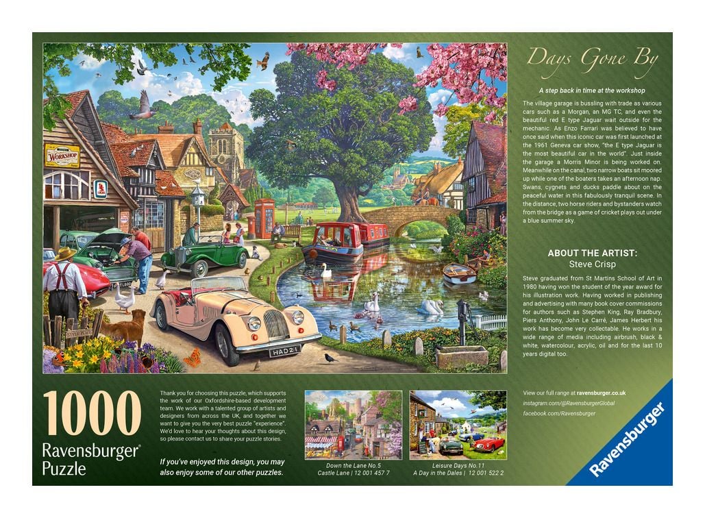 Ravensburger - Days Gone By - 1000 Piece Jigsaw New Version - Image 2
