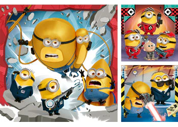 Ravensburger - Despicable Always Puzzle 3x49 Pieces - Image 2
