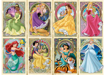 Ravensburger - Disney Art Nouveau Princesses Puzzle 1000 Pieces - Image 2