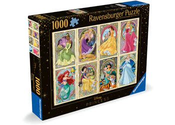 Ravensburger - Disney Art Nouveau Princesses Puzzle 1000 Pieces - Image 3