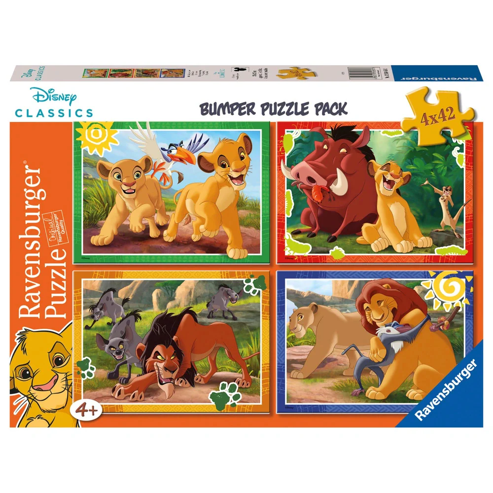Ravensburger - Disney Lion King Bumper Pack 4x42 Piece Jigsaw