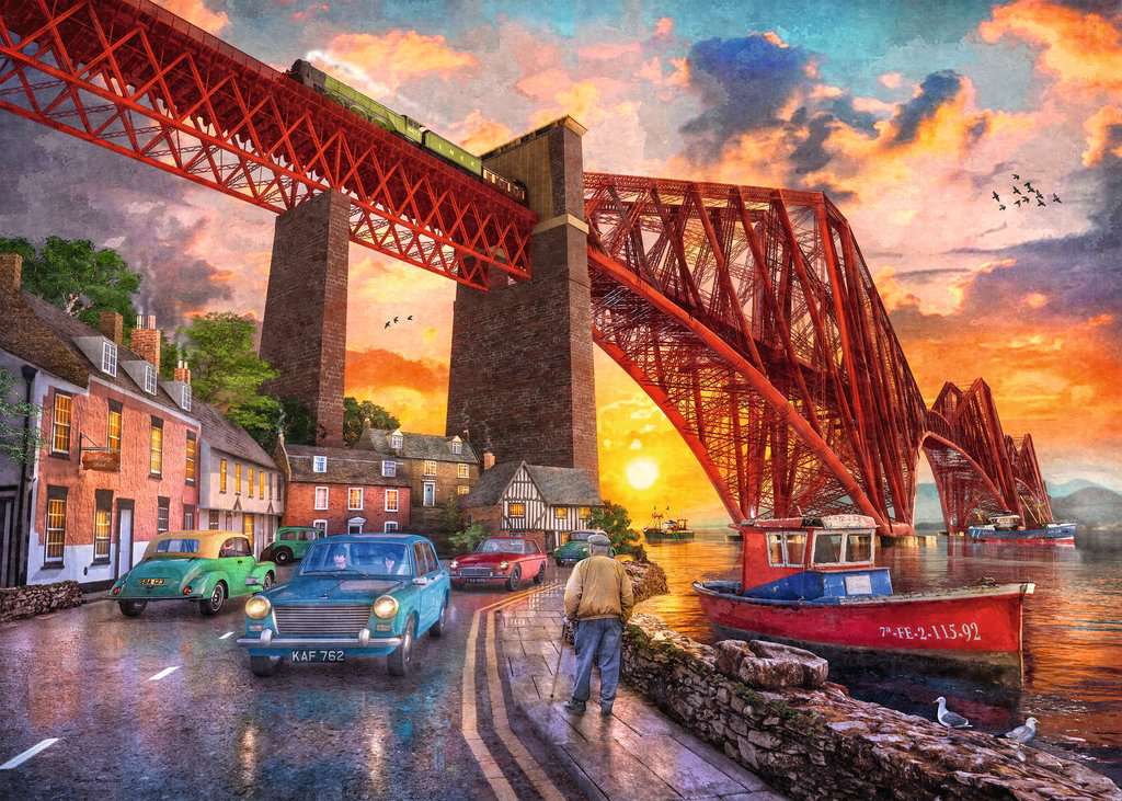 Ravensburger - Forth Bridge At Sunset 1000 Piece Jigsaw - New Version - Image 2