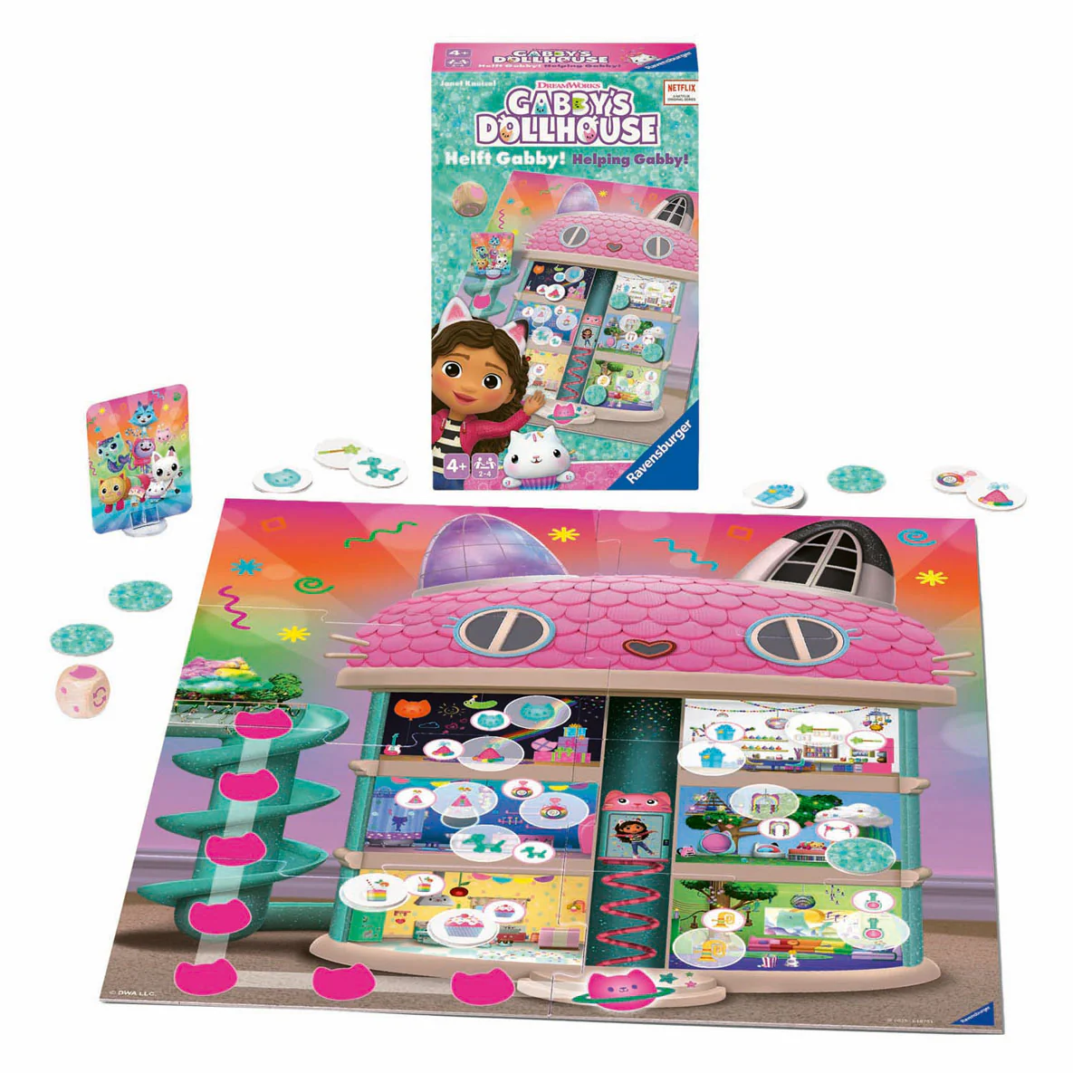 Ravensburger - Gabby's Dollhouse -Helping Gabby Game - Image 2