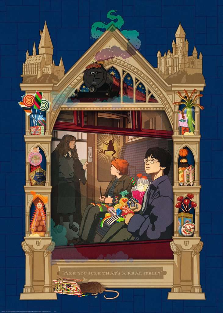 Ravensburger - Harry Potter on the way to Hogwarts - 1000 Piece Jigsaw - Image 2