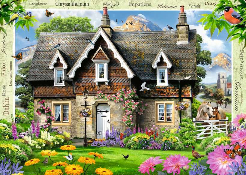 Ravensburger - Hillside Cottage - 1000 Piece Jigsaw New Version - Image 3