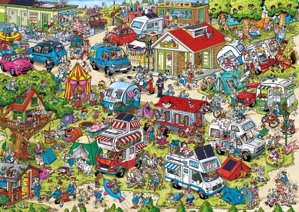 Ravensburger - Holiday Resort 1 The Campsite 1000 Piece Puzzle - Image 3