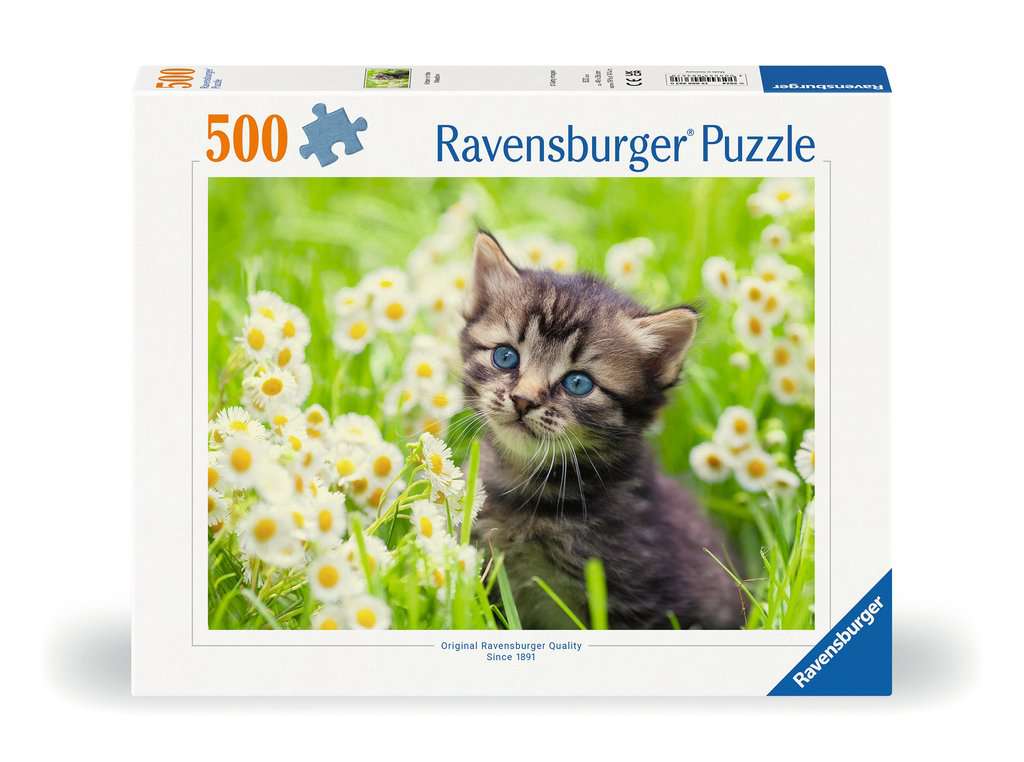 Ravensburger - Kitten in the Meadow - 500 Piece Jigsaw New Version