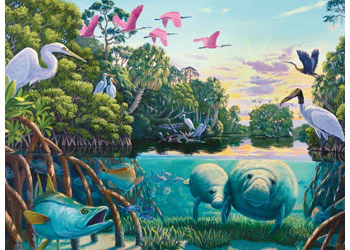 Ravensburger - Manatee Moments Puzzle 500 Pieces - Image 2