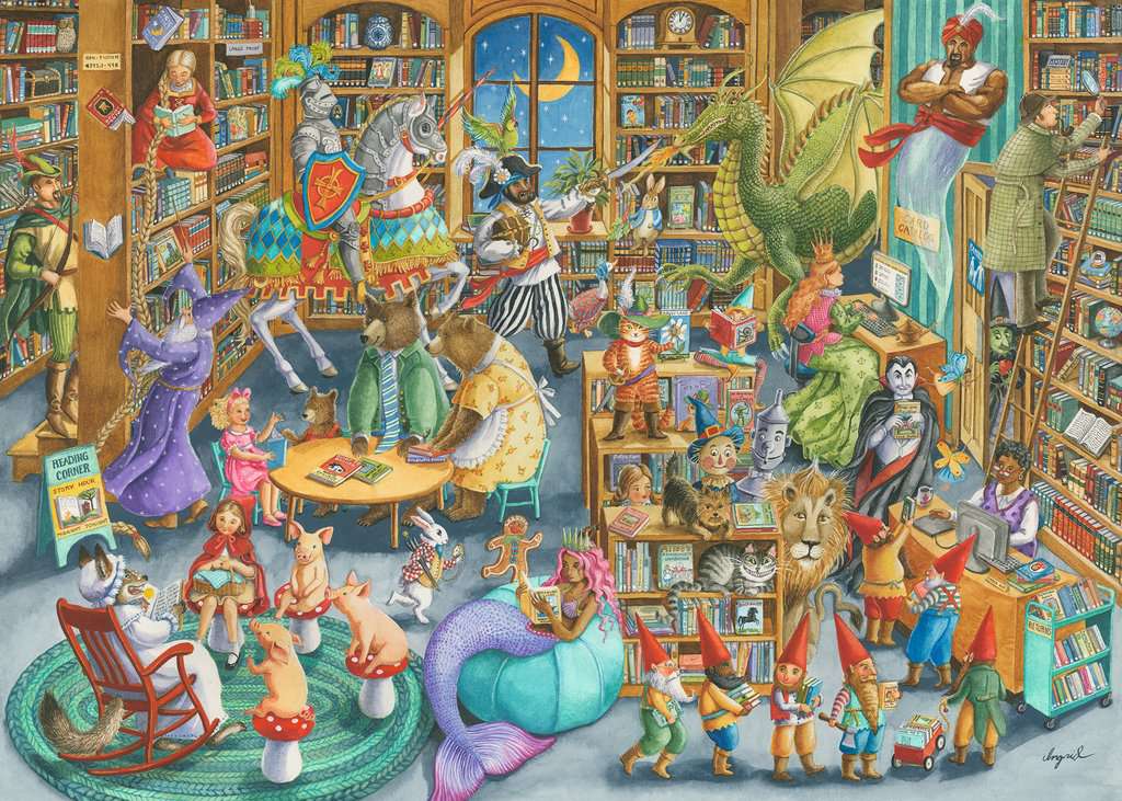 Ravensburger - Midnight at the Library - 1000 Piece Jigsaw - Image 2