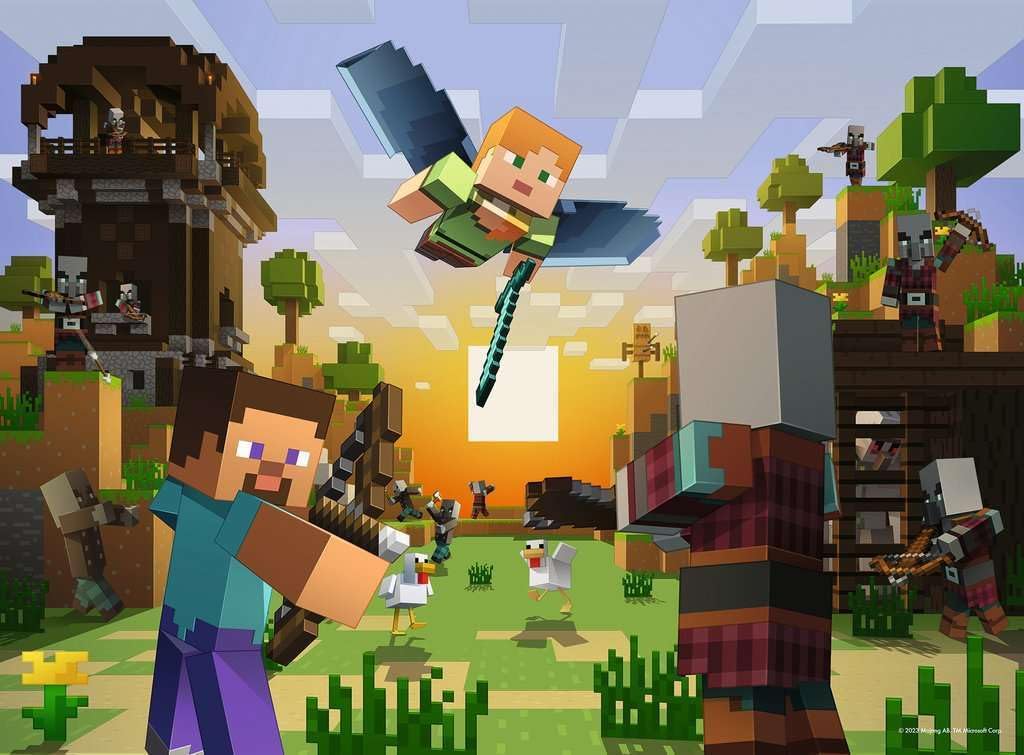 Ravensburger - Minecraft Construction and Adventure 150 Piece Jigsaw - Image 2