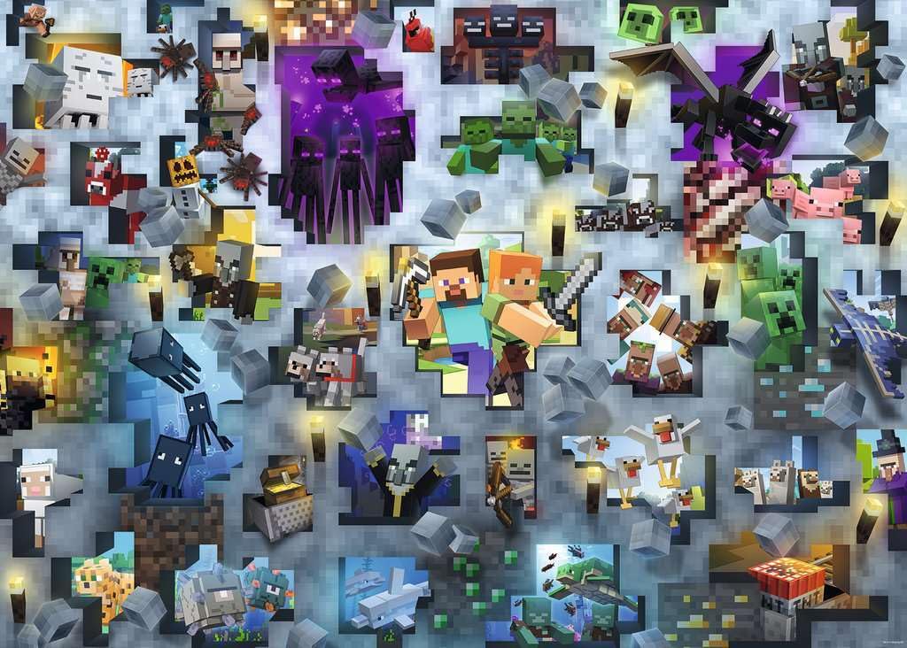 Ravensburger - Minecraft Mobs Challenge 1000 Piece Puzzle - Image 2