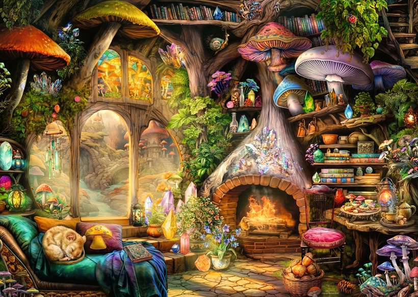 Ravensburger - Mushroom Cottage - 1000 Piece Jigsaw New Version - Image 2