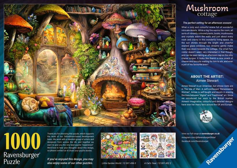 Ravensburger - Mushroom Cottage - 1000 Piece Jigsaw New Version - Image 3