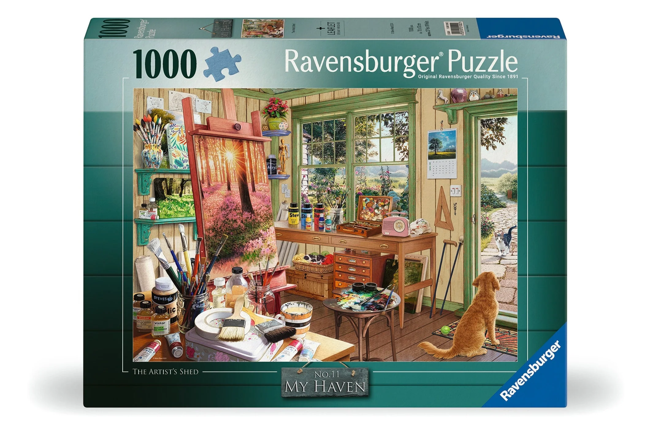 Ravensburger - My Haven Artist's Shed Puzzle 1000 Pieces