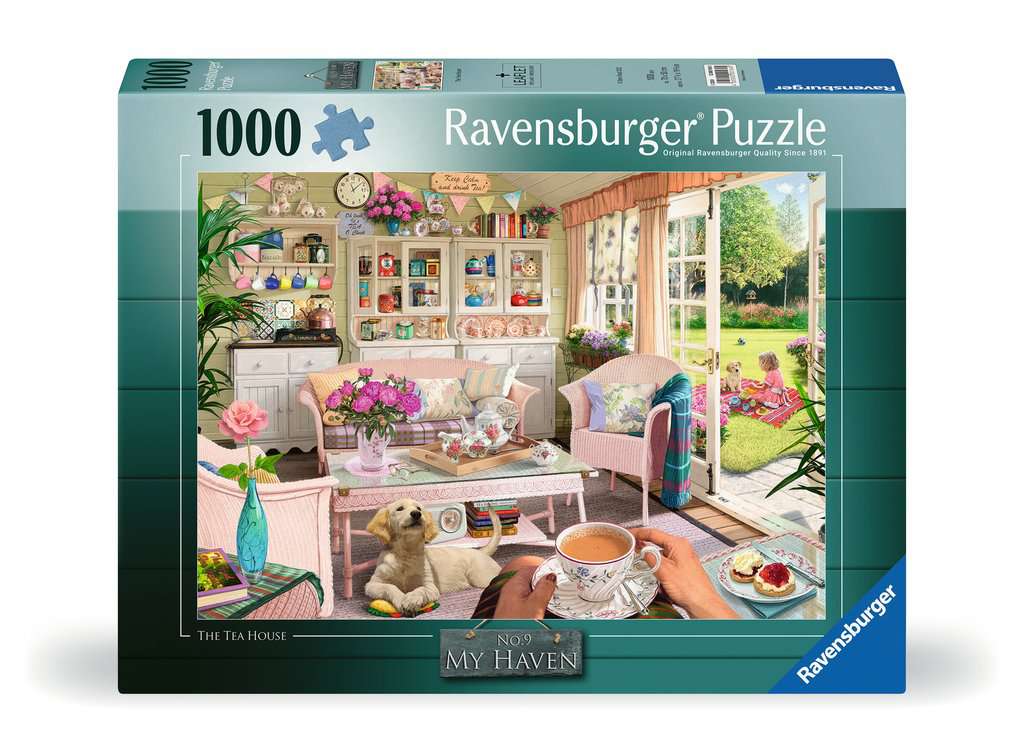 Ravensburger - My Haven No.9 The Tea House 1000 Piece Jigsaw New version